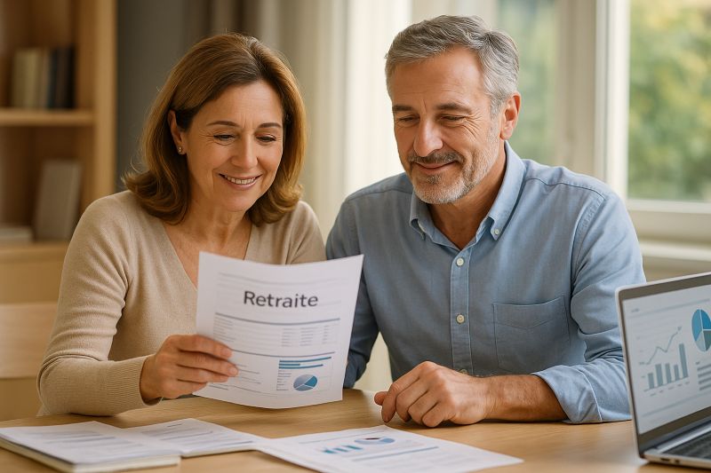 Conseiller retraite échange avec un client