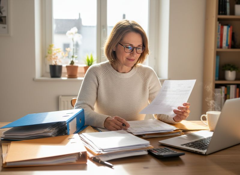 Personne faisant le point sur ses contrats retraite